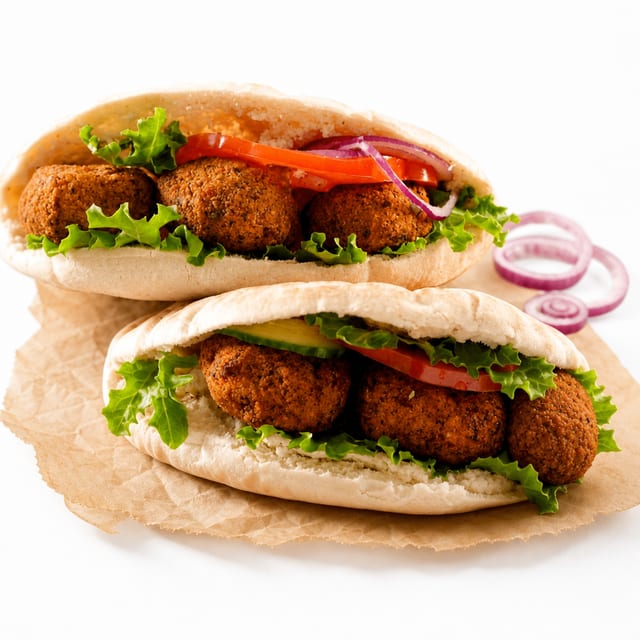 Falafel on Pita.