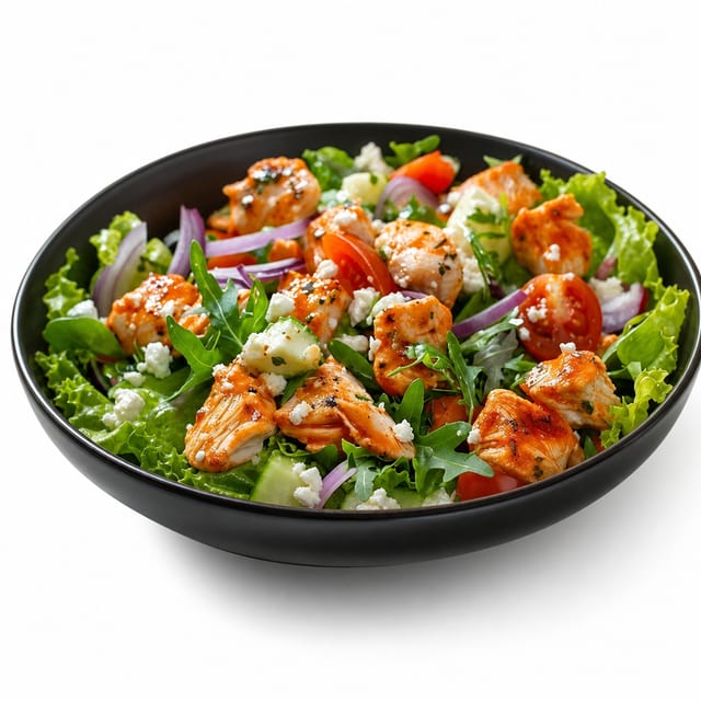 Chicken Gyro with Salad.