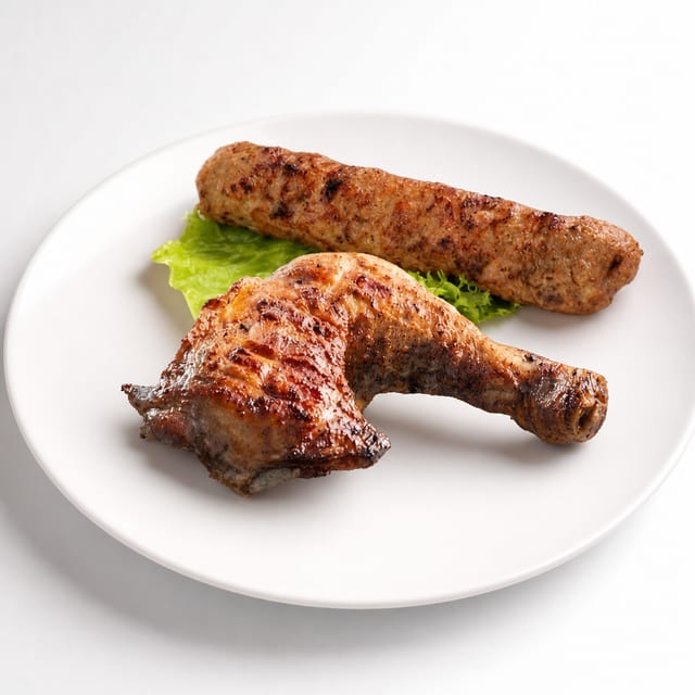 Chicken Leg & Chicken Kofta.