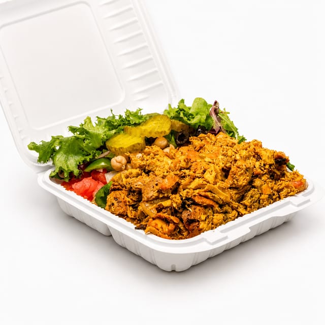 Chicken Gyro over Rice.