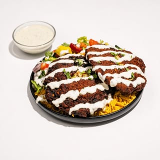 Chapli Kabab with Rice