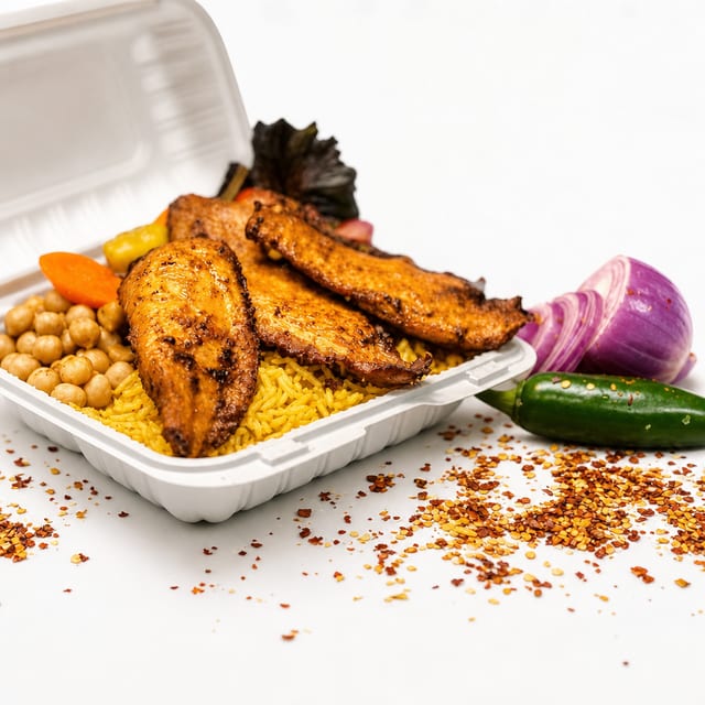 Tilapia Fish with Rice.