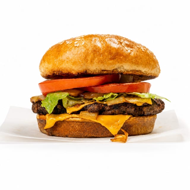 Chapli Kabab Burger Meal.