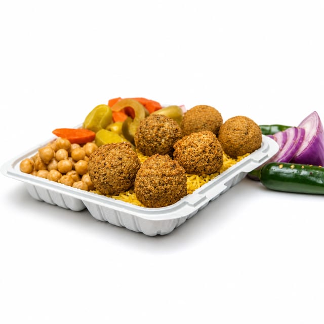 Falafel with Rice.