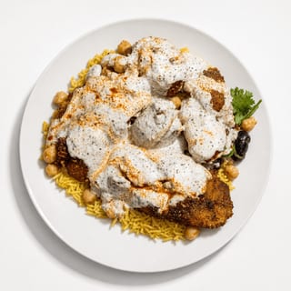 Tilapia Fish Over Rice Platter
