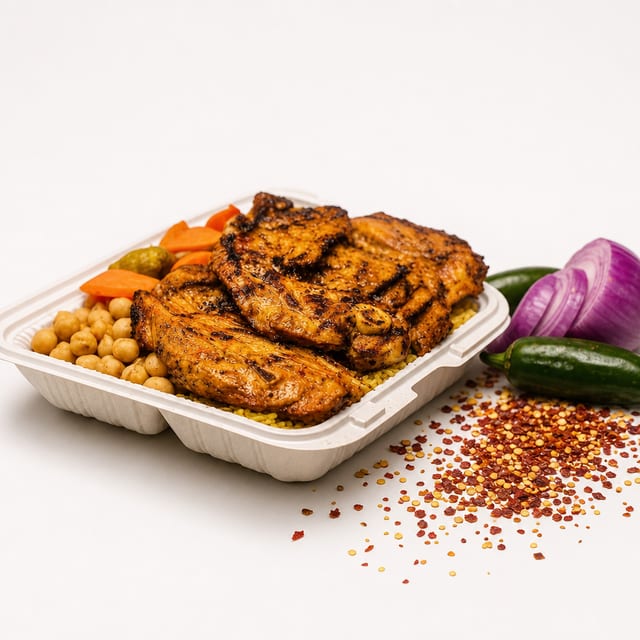 Mix Grill with Rice.