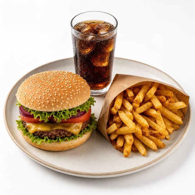 Chicken Burger Combo.