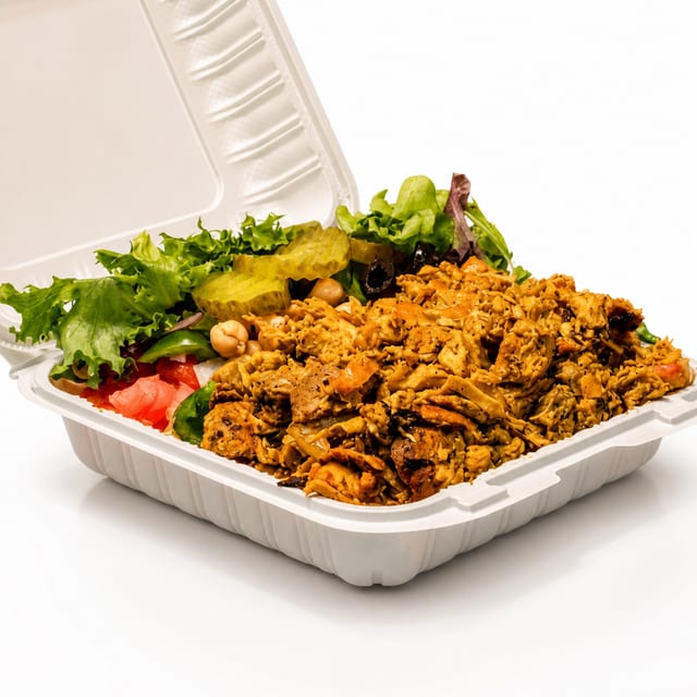 Chicken Gyro over Rice.