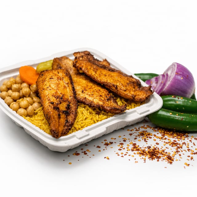 Tilapia Fish with Rice.