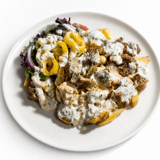 Mix Gyro Over Rice Platter
