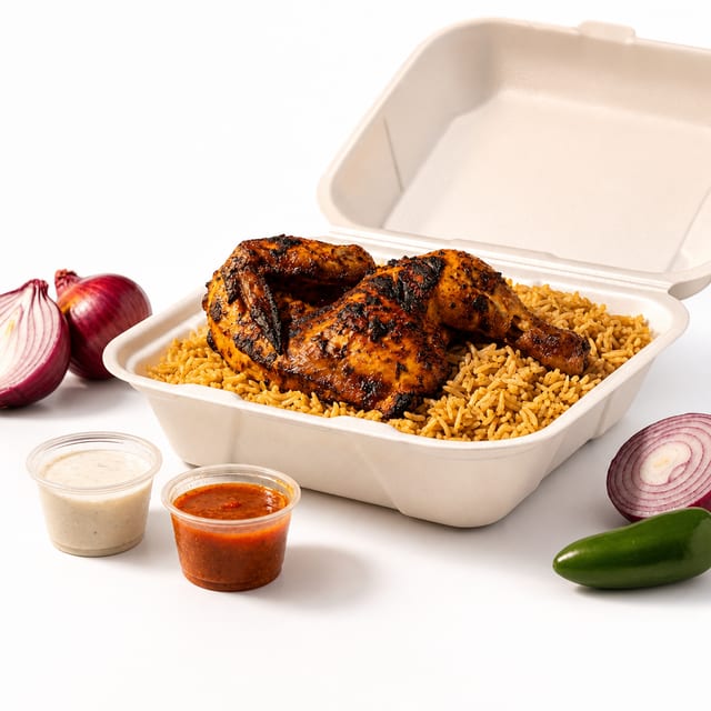 Chicken Gyro with Chicken Tikka.
