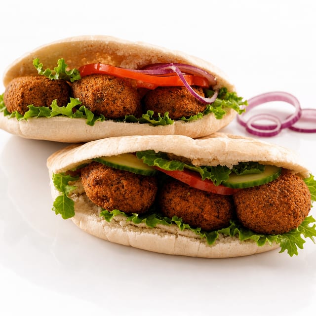 Falafel on Pita.