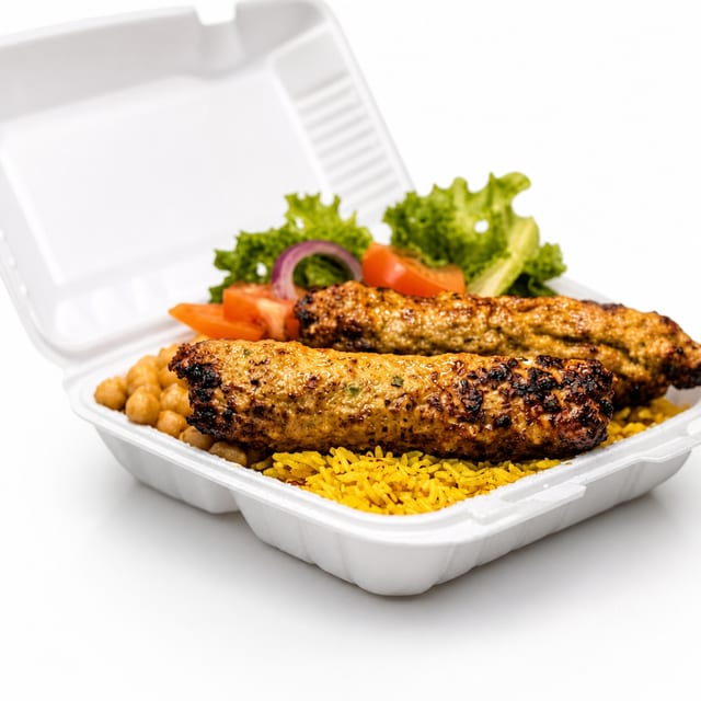 Chicken Kofta with Rice.
