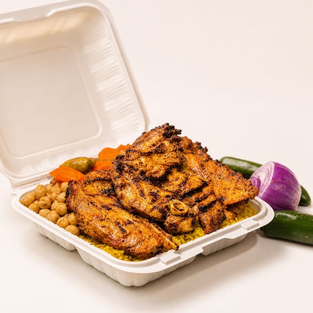 Mix Grill with Rice.