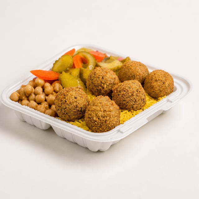 Falafel with Rice.