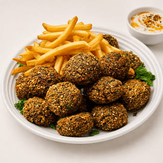 Falafel with Fries & Cheese