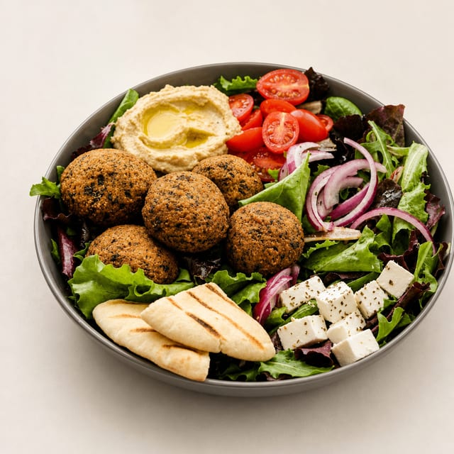 Falafel with Salad.