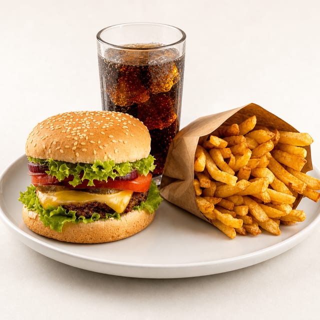 Chicken Burger Combo.