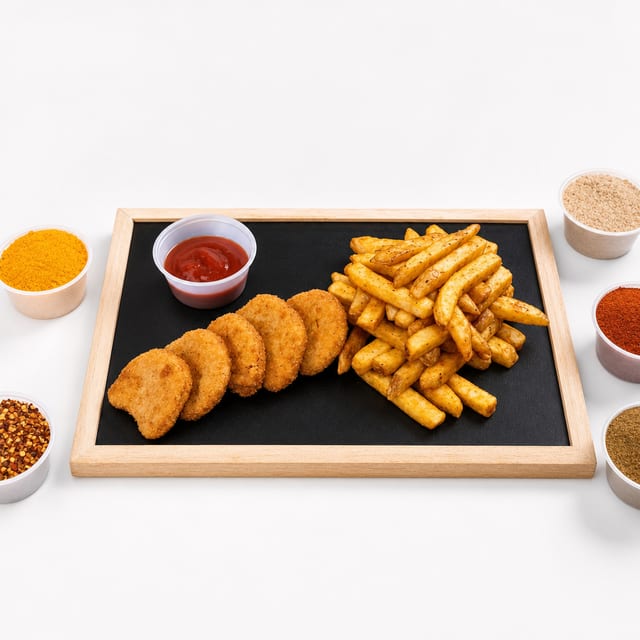 Nuggets with Fries & Drink.