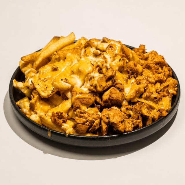 Chicken Gyro with Fries & Cheese.