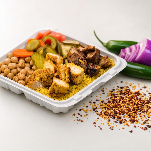 Chicken & Lamb Tikka Mixed.