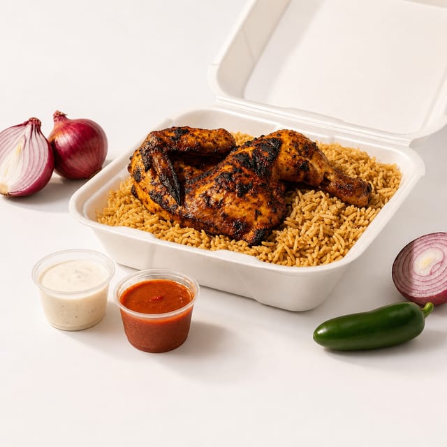 Chicken Gyro with Chicken Tikka.