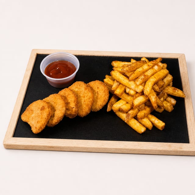 Nuggets with Fries & Drink.