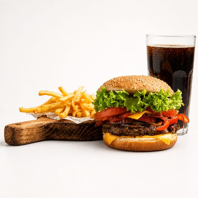 Double Cheese Burger Combo.