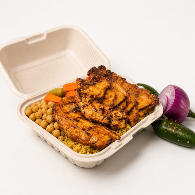 Mix Grill with Rice.