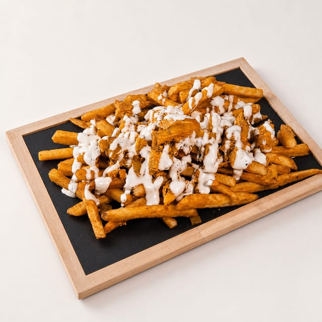 Chicken Chunk N Cheese Fries.