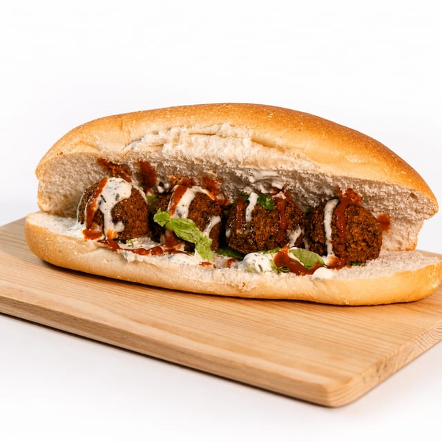 Hoagie with Falafel.