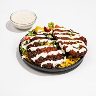 Chapli Kabab with Rice