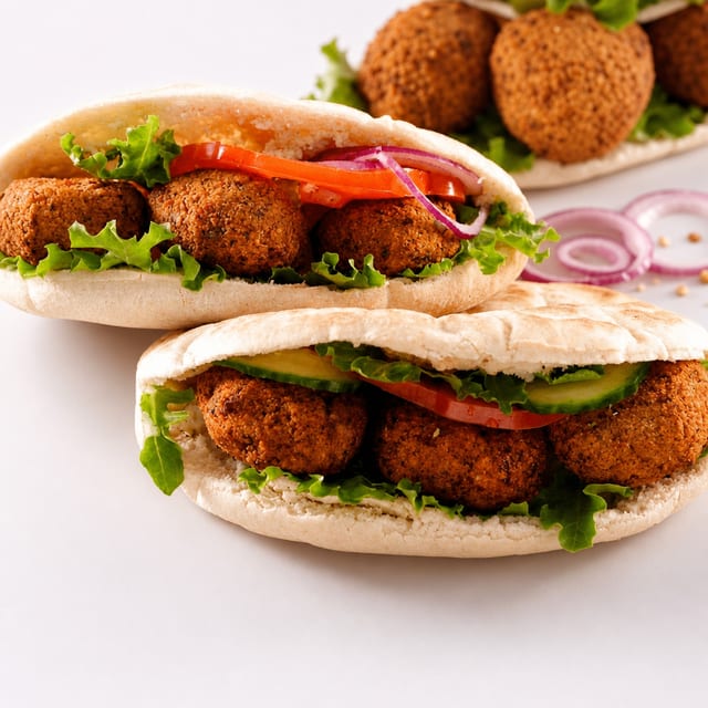 Falafel on Pita.