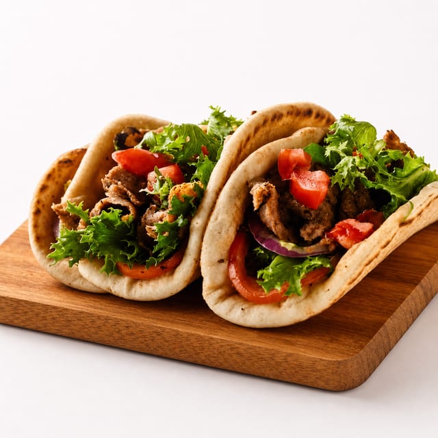 Kids Chicken or Lamb over Pita.