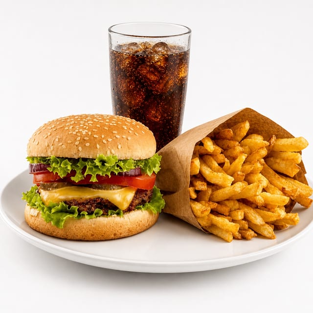 Chicken Burger Combo.