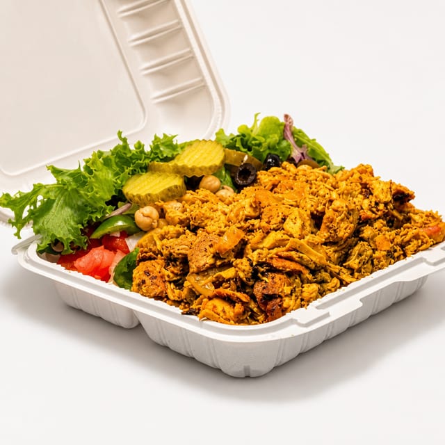 Chicken Gyro over Rice.