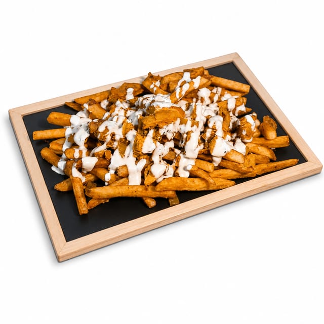 Chicken Chunk N Cheese Fries.