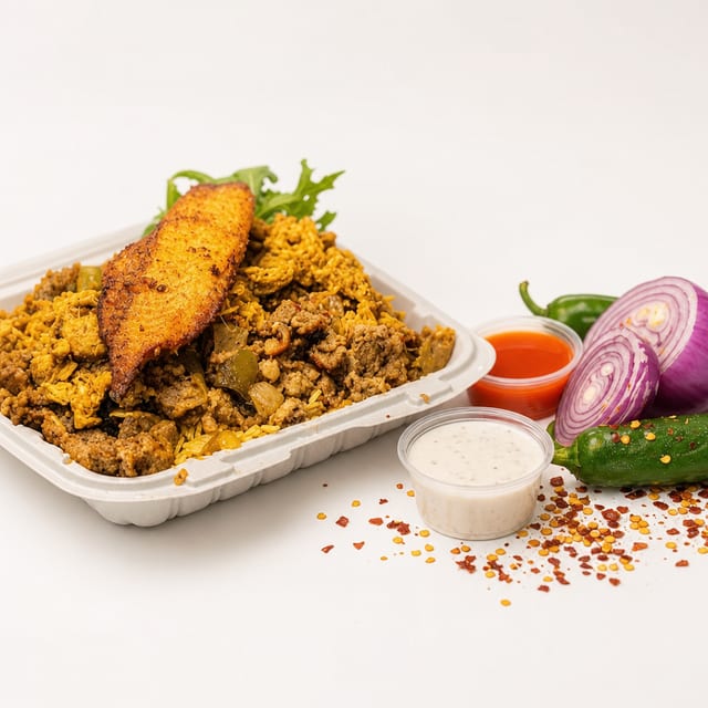 Mix Gyro with Tilapia Fish.