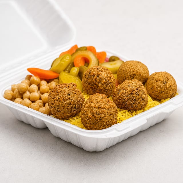 Falafel with Rice.