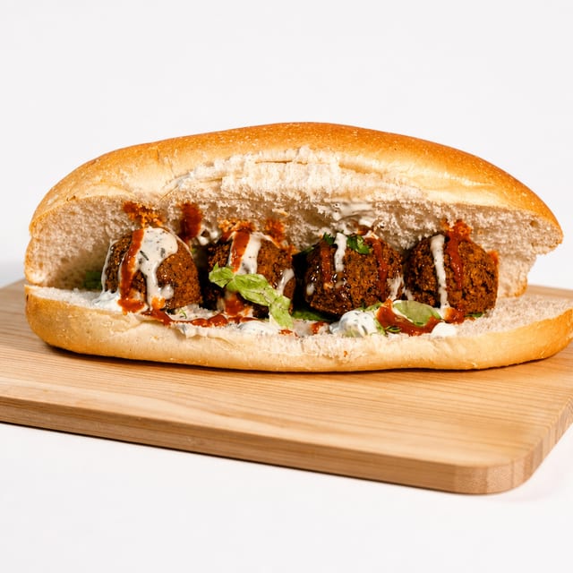 Hoagie with Falafel.