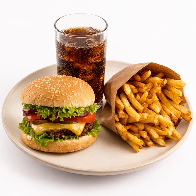 Chicken Burger Combo.
