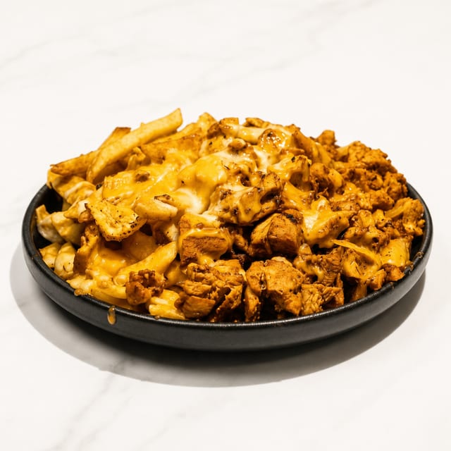 Chicken Gyro with Fries & Cheese.
