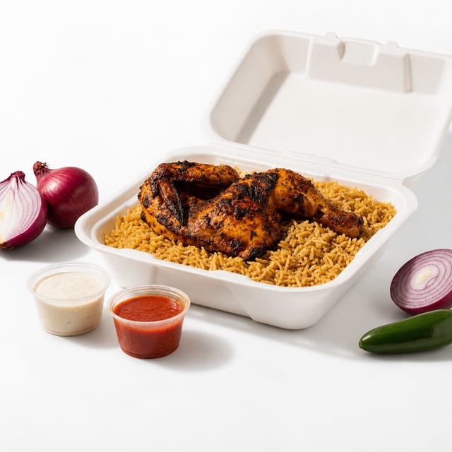 Chicken Gyro with Chicken Tikka.