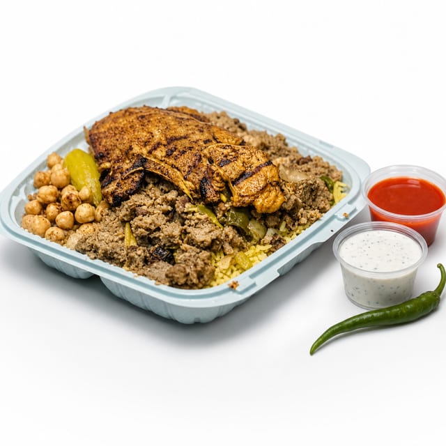 Lamb Gyro with Lamb Chop.