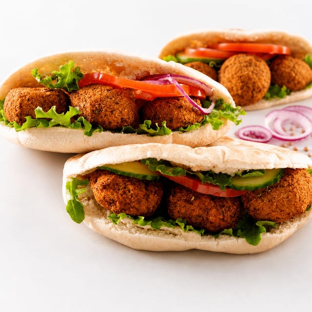 Falafel on Pita.