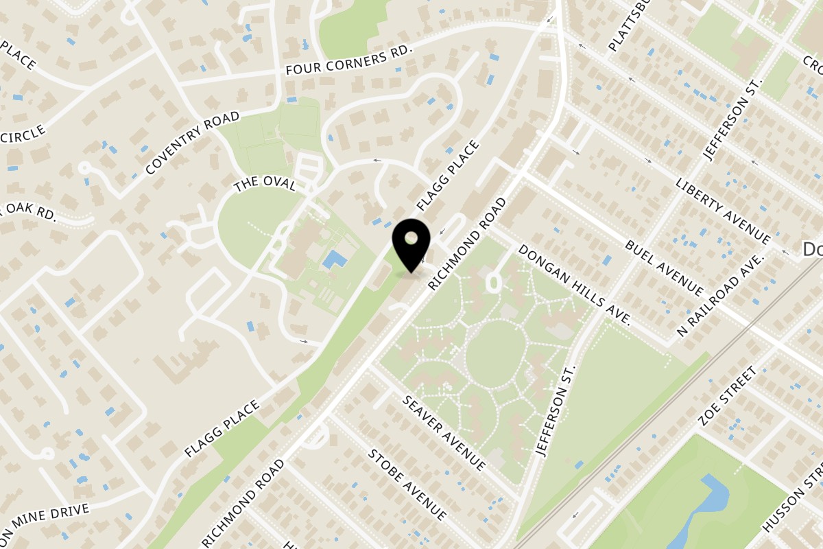 Map showing the location of Gyro King Staten Island on 1727 Richmond Rd in Staten Island